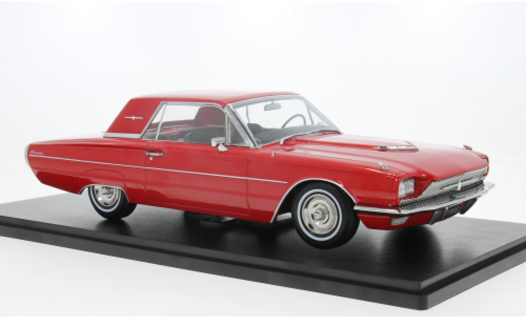 Ford Thunderbird 1/18 KK Scale Hardtop rood 1966 1:18 modelauto