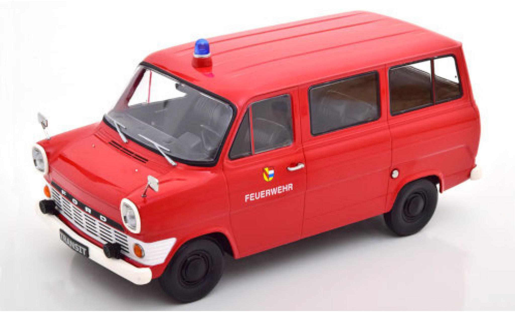 Ford Transit 1/18 KK Scale MK 1 Bus Brandweer 1965 modelauto