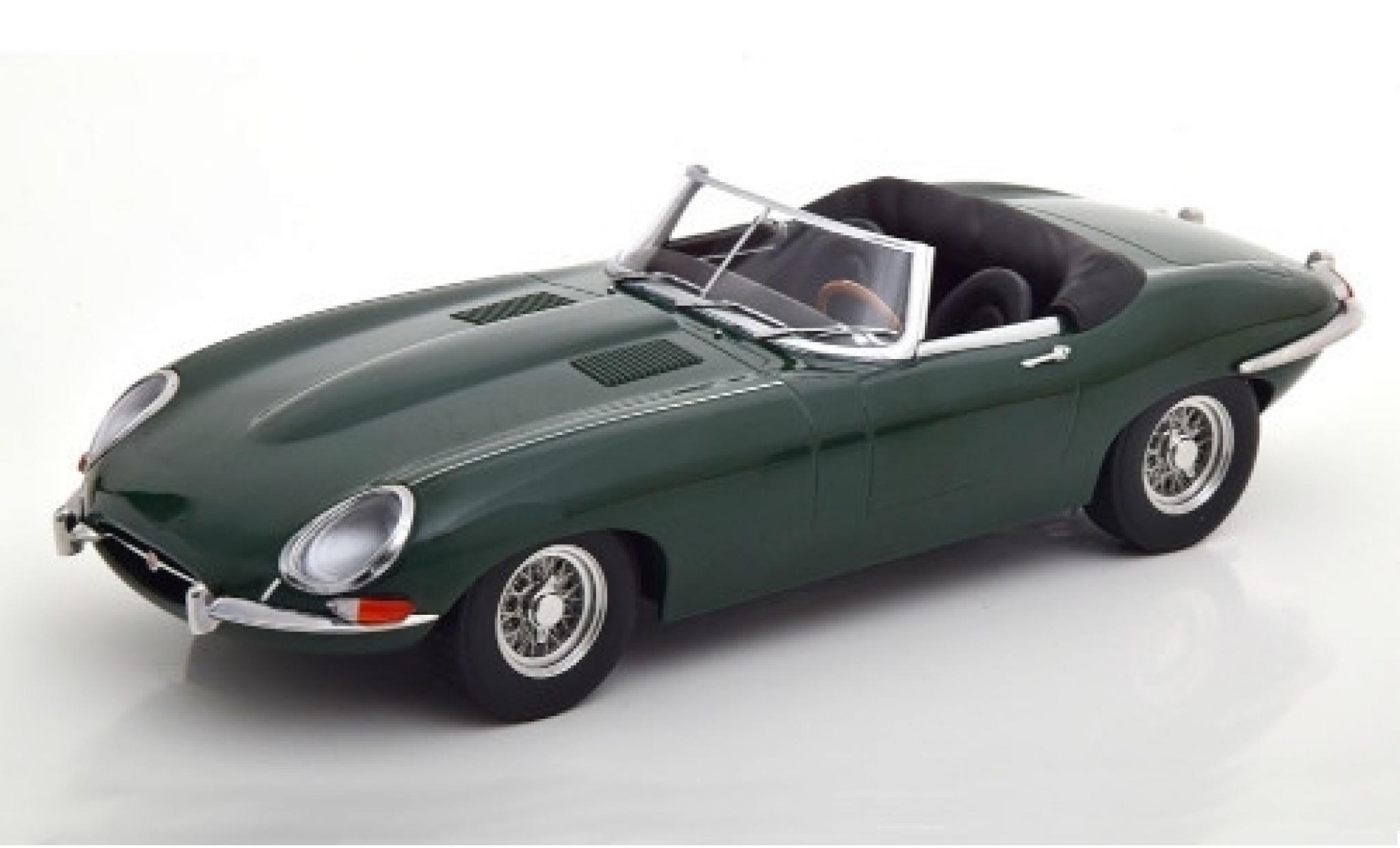 Jaguar E-Type 1/18 KK Scale Series I Roadster groen 1961 Verdeck ougroen modelauto