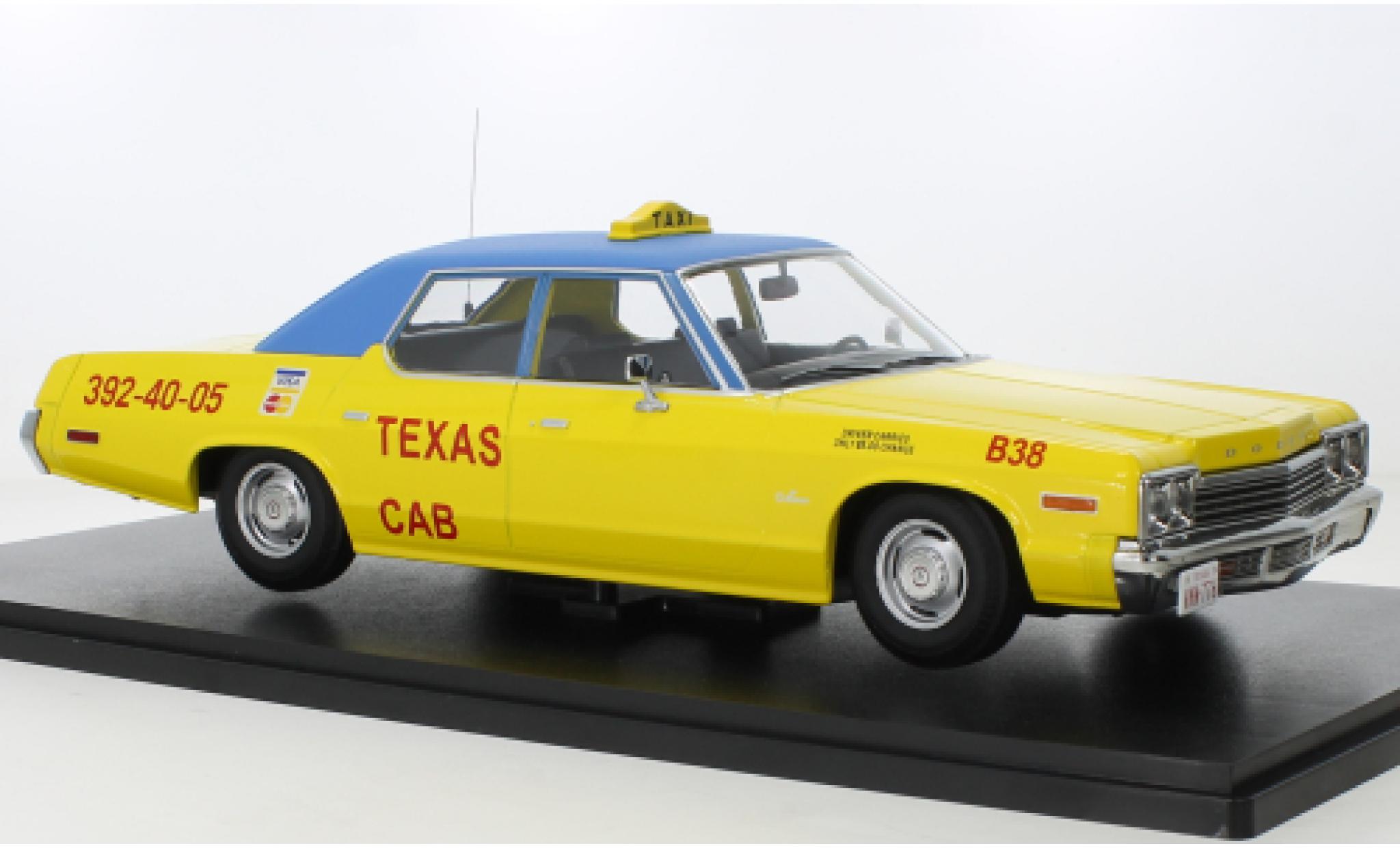 Dodge Monaco 1/18 KK Scale Texas Cab 1974 modelauto