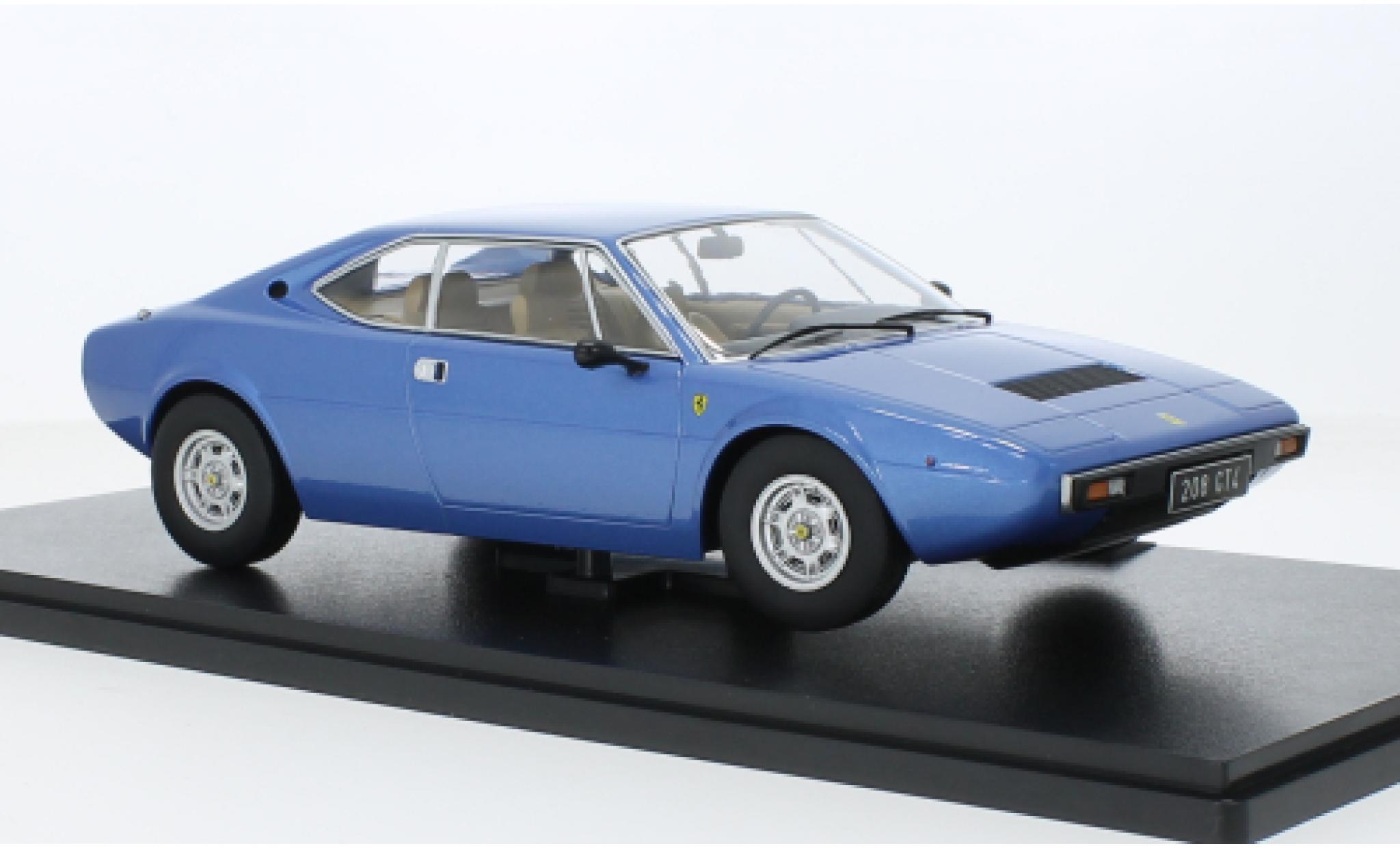Ferrari 208 1/18 KK Scale GT4 metallic blauw 1975 modelauto