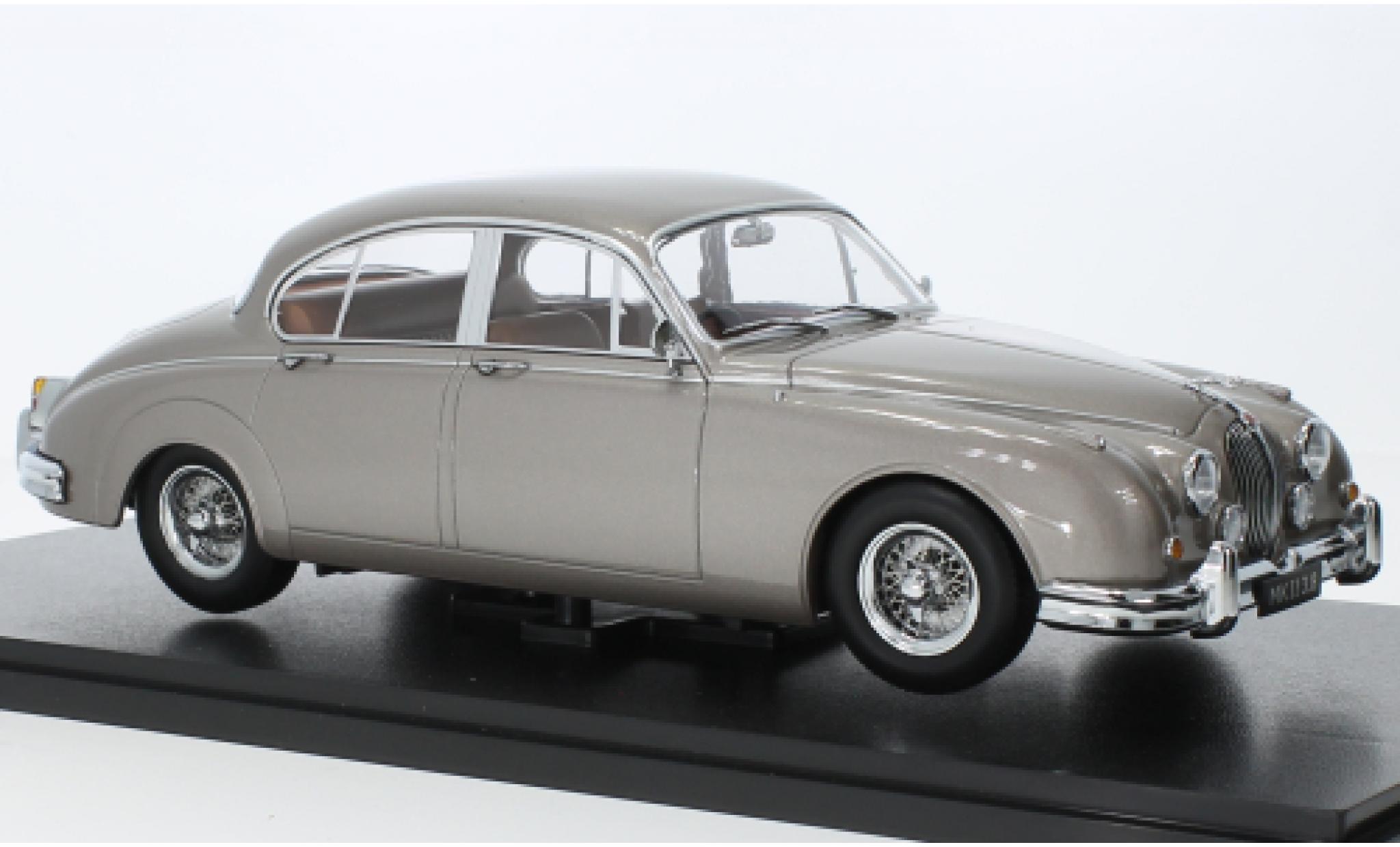 Jaguar MK 1/18 KK Scale II 3.8 metallic grijs clair RHD 1959 modelauto