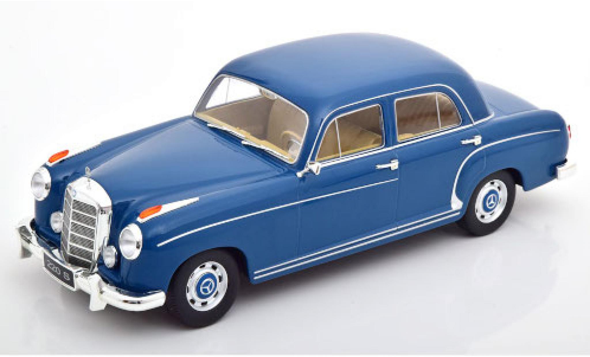 Mercedes 220 1/18 KK Scale S Sedan (W180 II) blauw 1956 modelauto