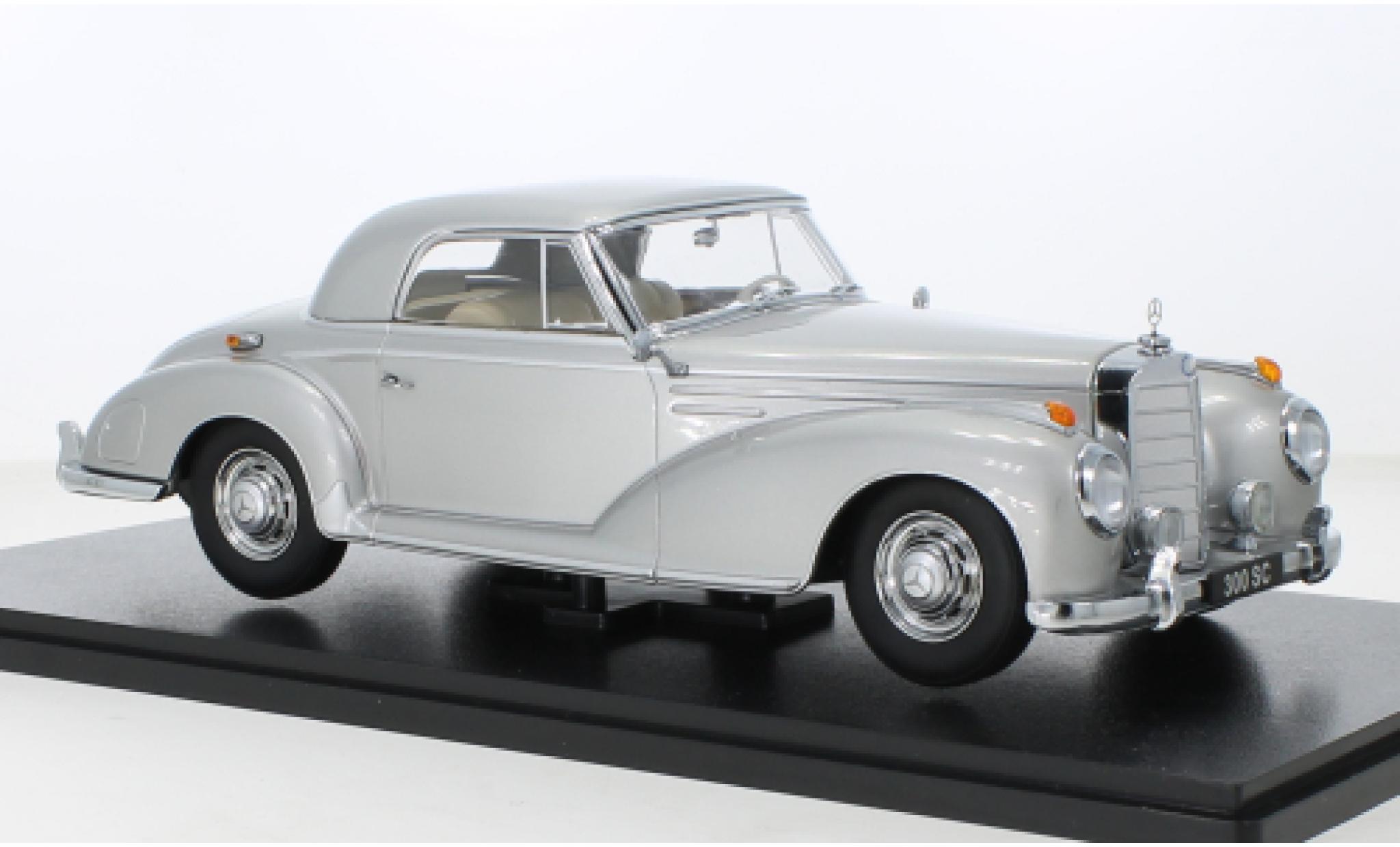 Mercedes 300 1/18 KK Scale SC (W188) Coupe grijs 1955 modelauto
