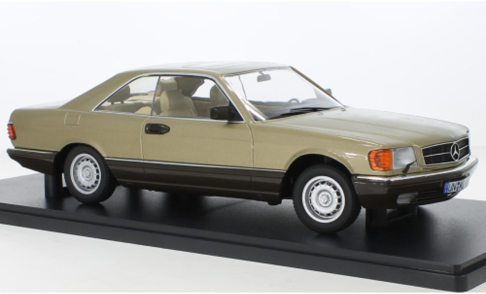 Mercedes 560 1/18 KK Scale SEC (C126) gold 1987 modelauto