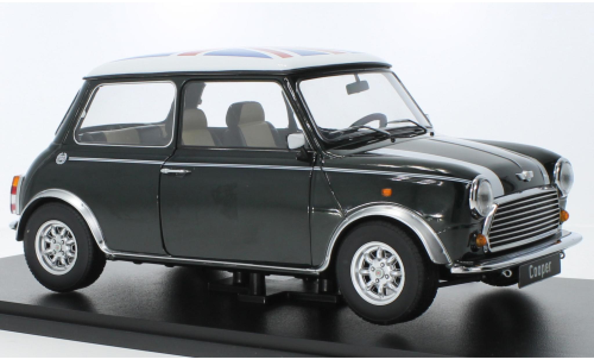 Mini Cooper 1/12 KK Scale metallic groen fonc&eacute;/D&eacute;corer modelauto