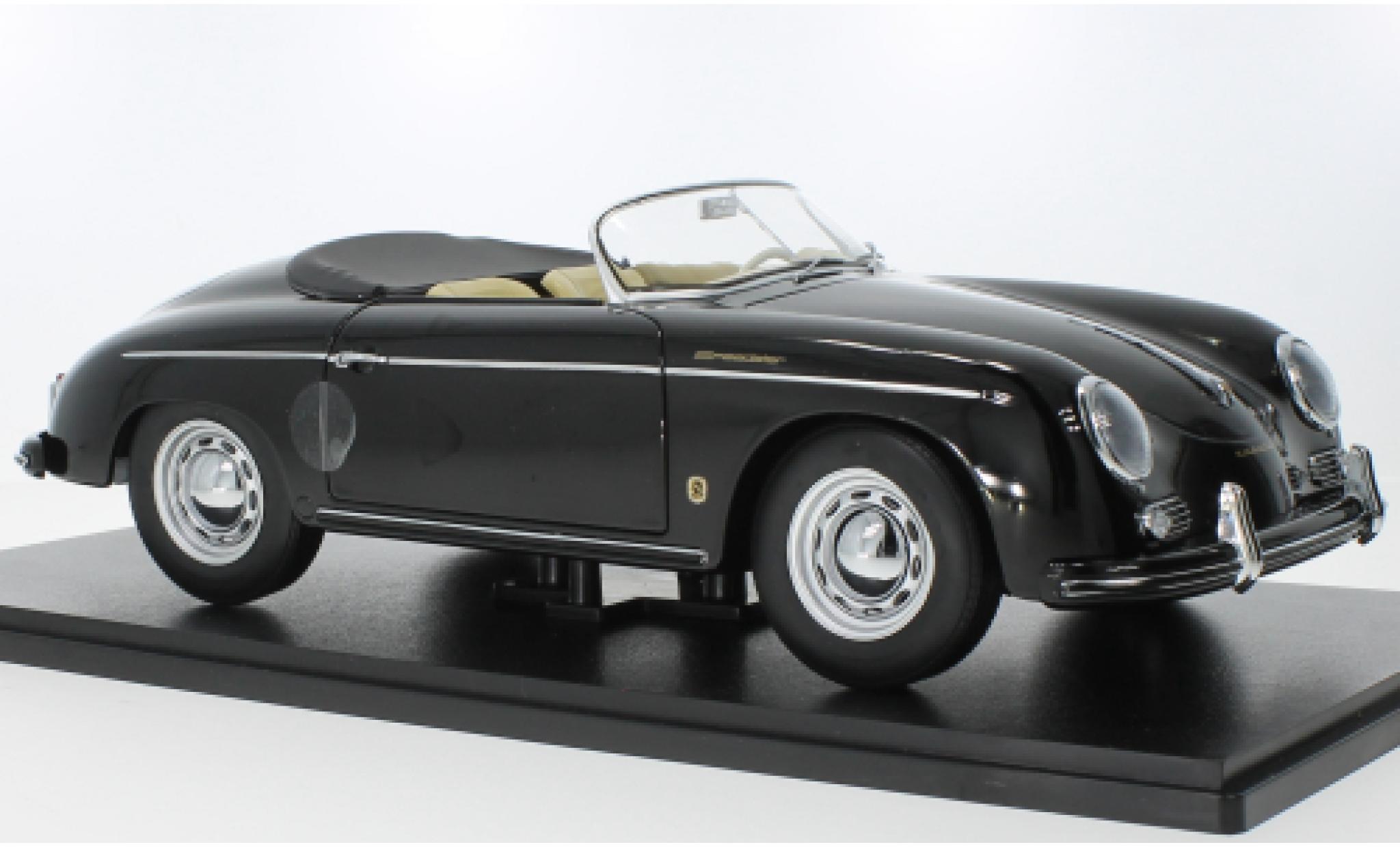Porsche 356 1/12 KK Scale A Speedster zwart 1955 modelauto