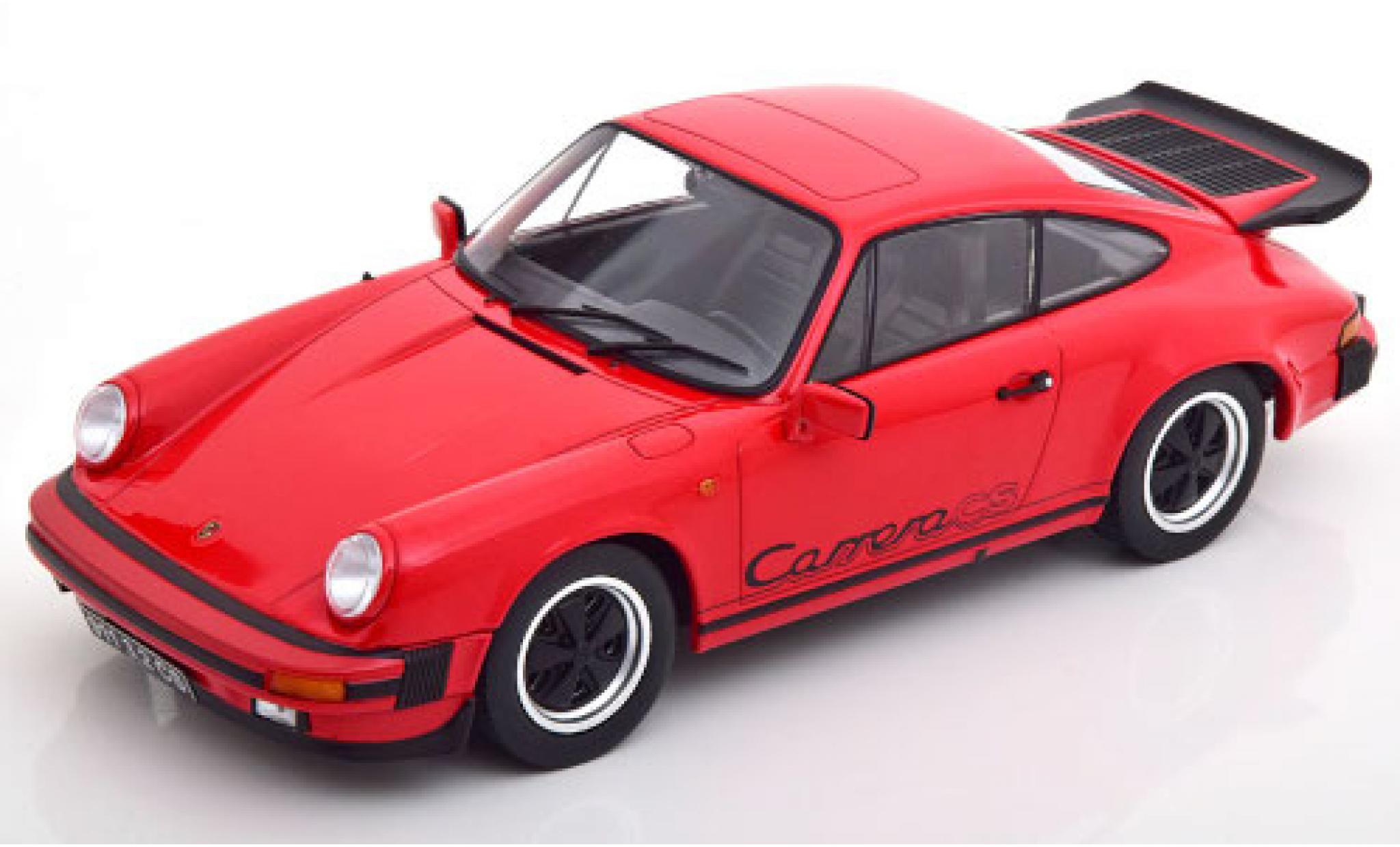Porsche 930 1/18 KK Scale KK-Scale 911 Carrera 3.2 Clubsport rood/zwart 1989 modelauto