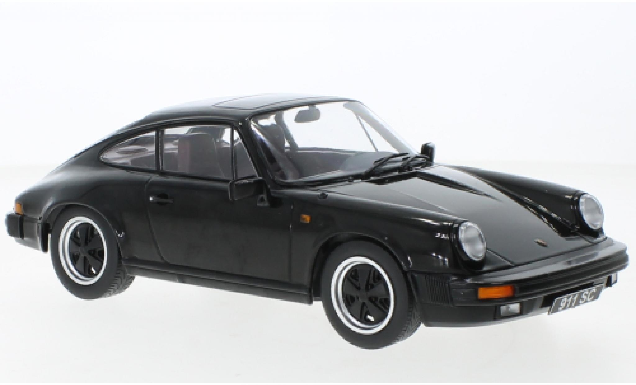 Porsche 930 1/18 KK Scale 911 SC zwart 1983 modelauto
