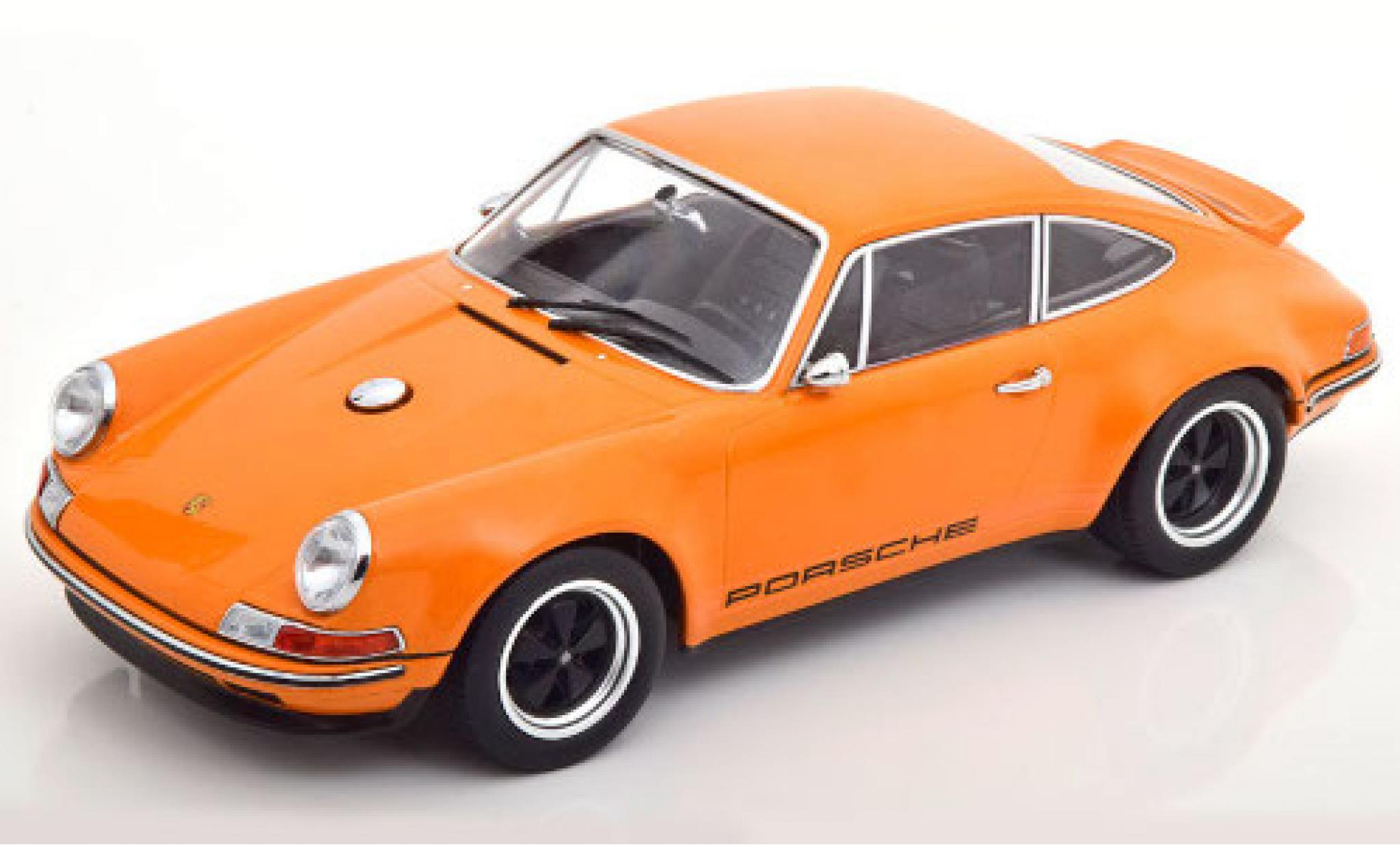 Porsche 911 1/18 KK Scale Singer oranje modelauto