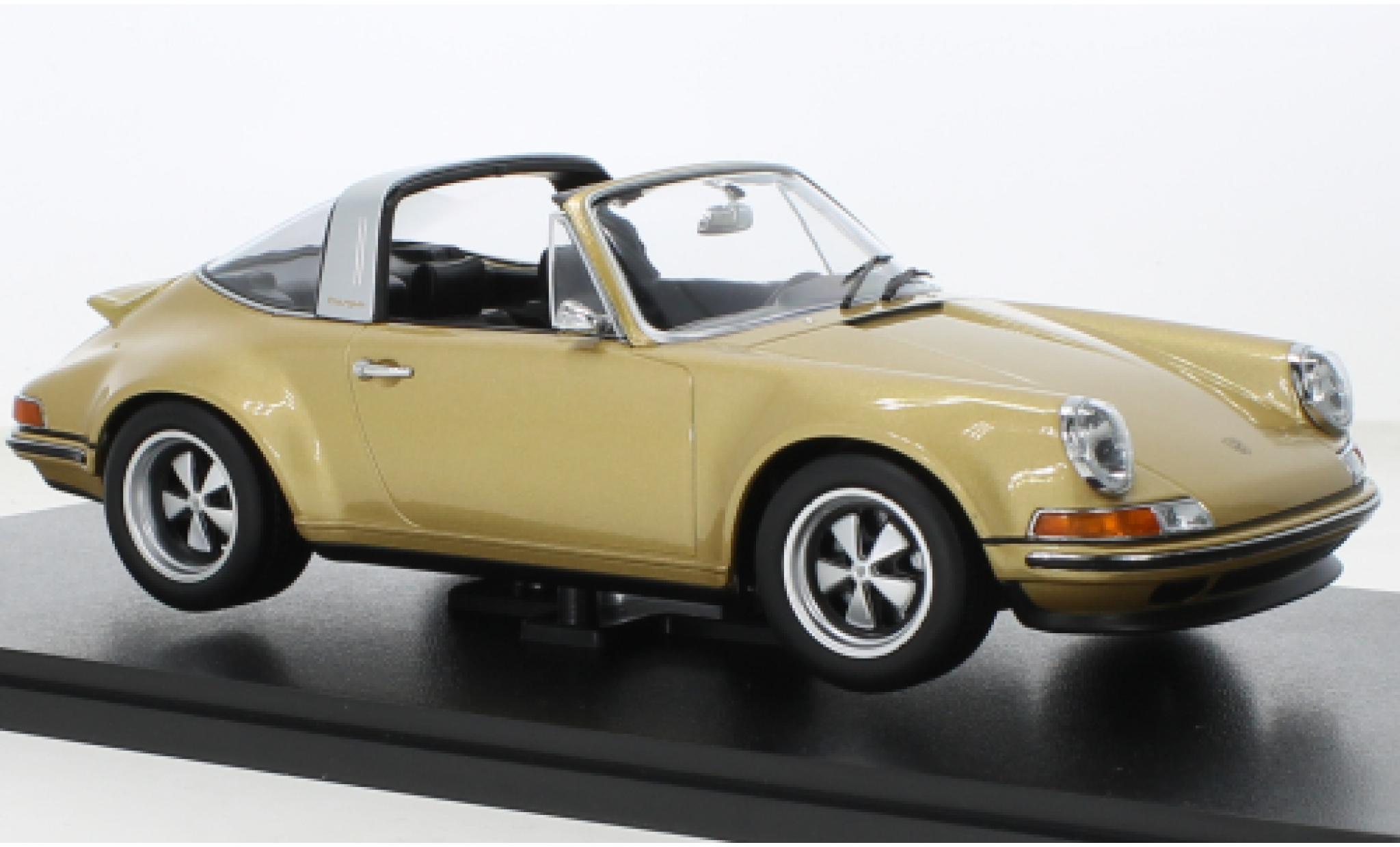 Porsche 911 1/18 KK Scale Targa Singer metallic beige modelauto