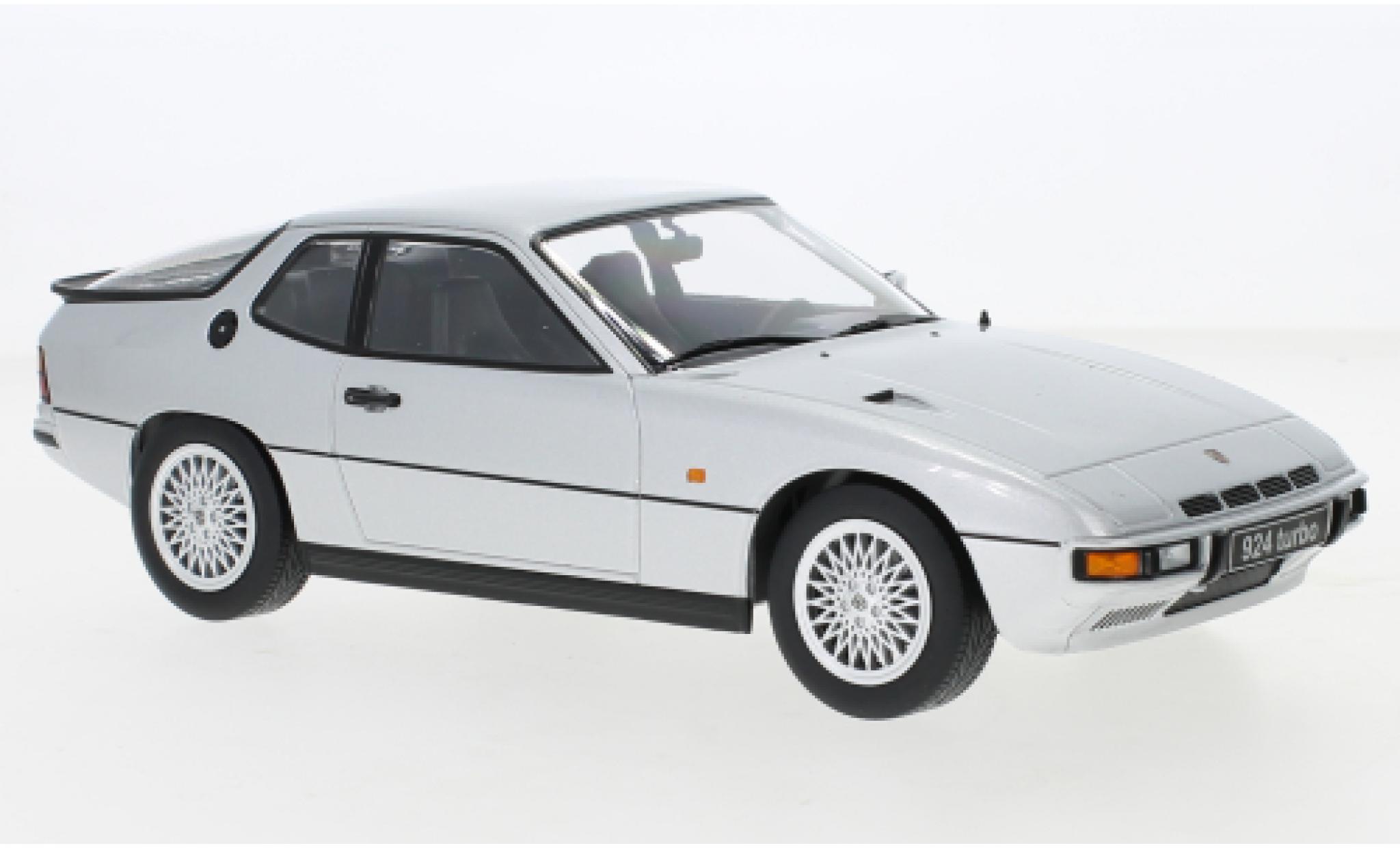 Porsche 924 1/18 KK Scale Turbo grijs 1986 modelauto