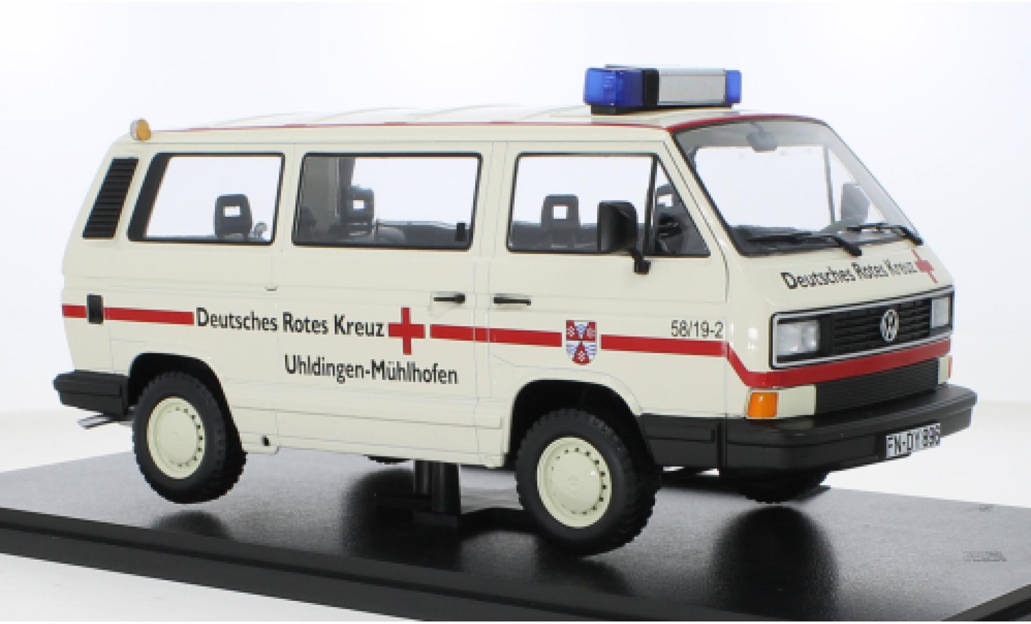 Volkswagen T3 1/18 KK Scale Bus Syncro DRK - Deutsches Rotes Kreuz 1987 modelauto