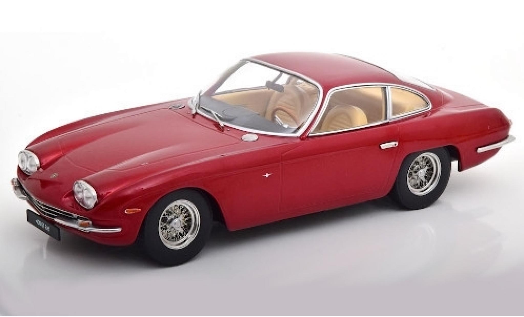 Lamborghini 400 GT 1/18 KK Scale 2+2 metallic rood 1965 modelauto