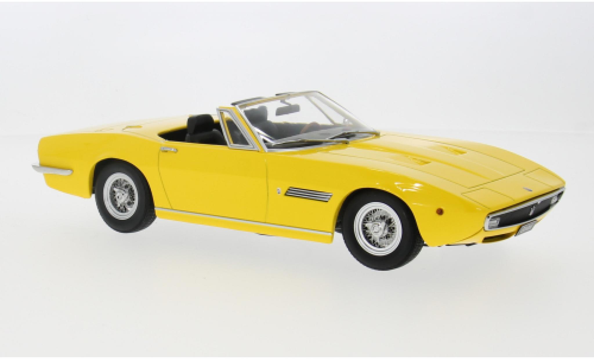 Maserati Ghibli 1/18 KK Scale Spyder geel 1970 1:18 modelauto