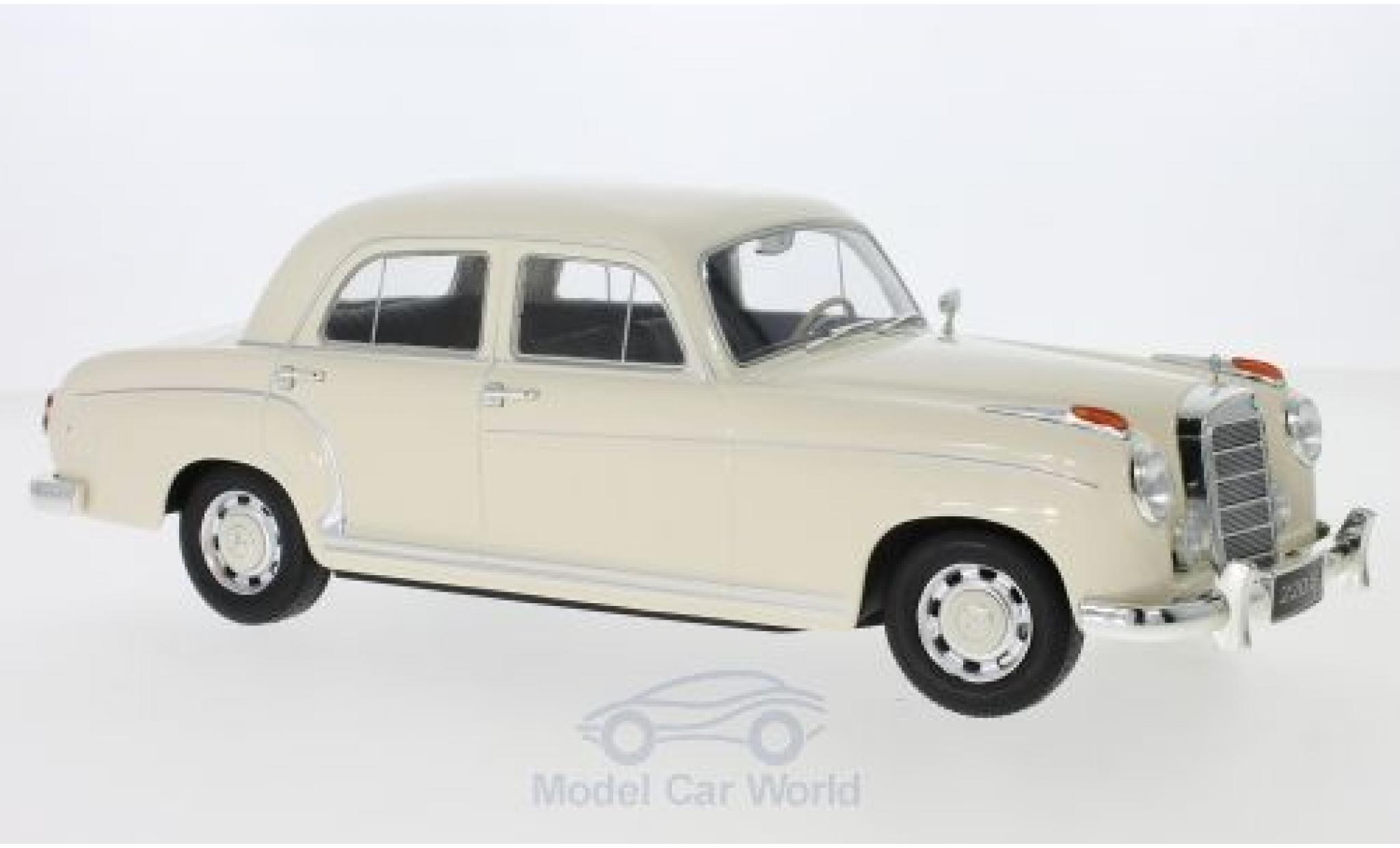 Mercedes 220 1/18 KK Scale S Sedan (W180 II) beige 1956 modelauto