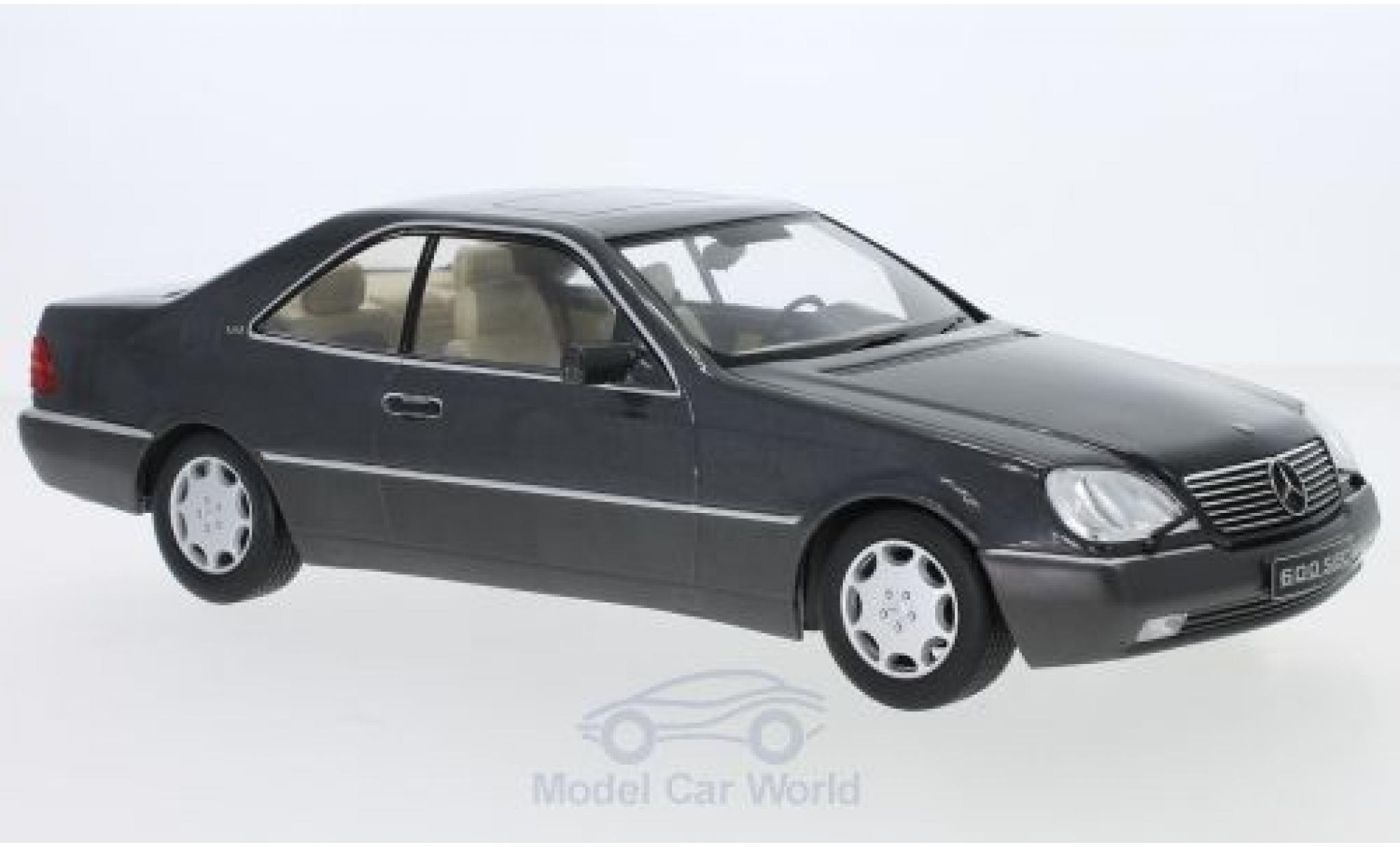 Mercedes 600 1/18 KK Scale SEC (C140) metallic anthrazit 1992 modelauto