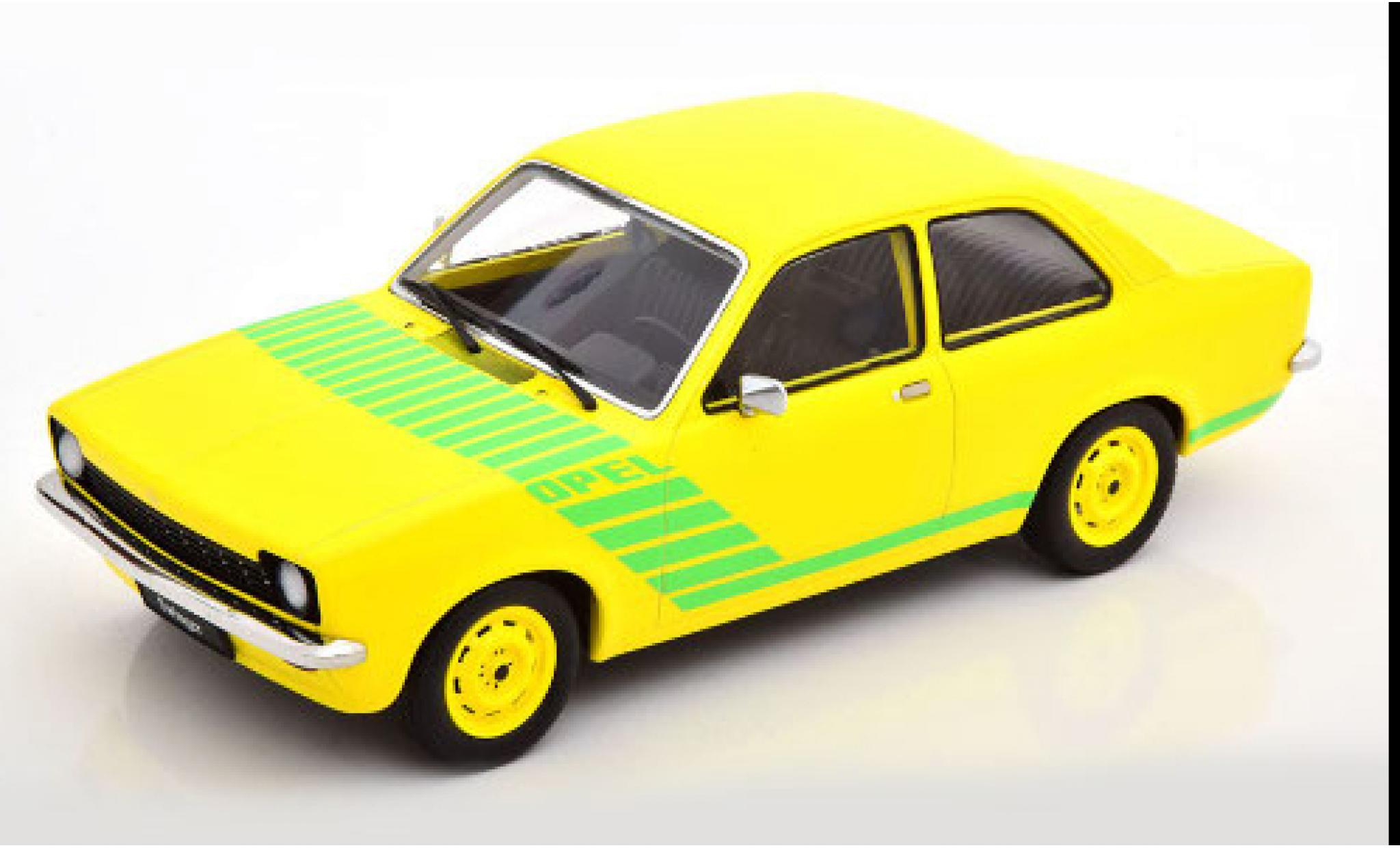 Opel Kadett 1/18 KK Scale C Swinger geel/groen 1973 modelauto