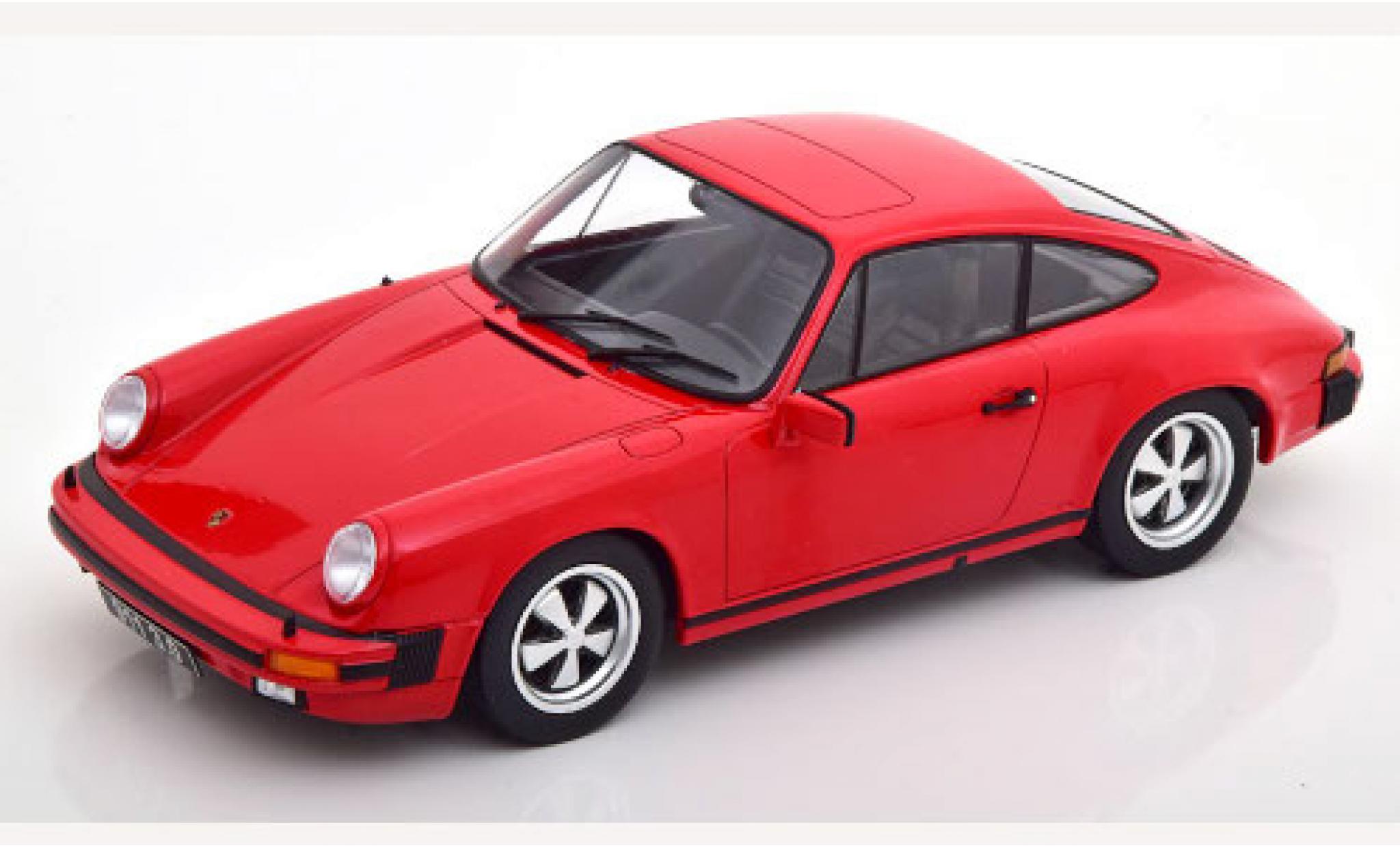 Porsche 930 1/18 KK Scale 911 Carrera 3.0 Coupe rood 1977 modelauto