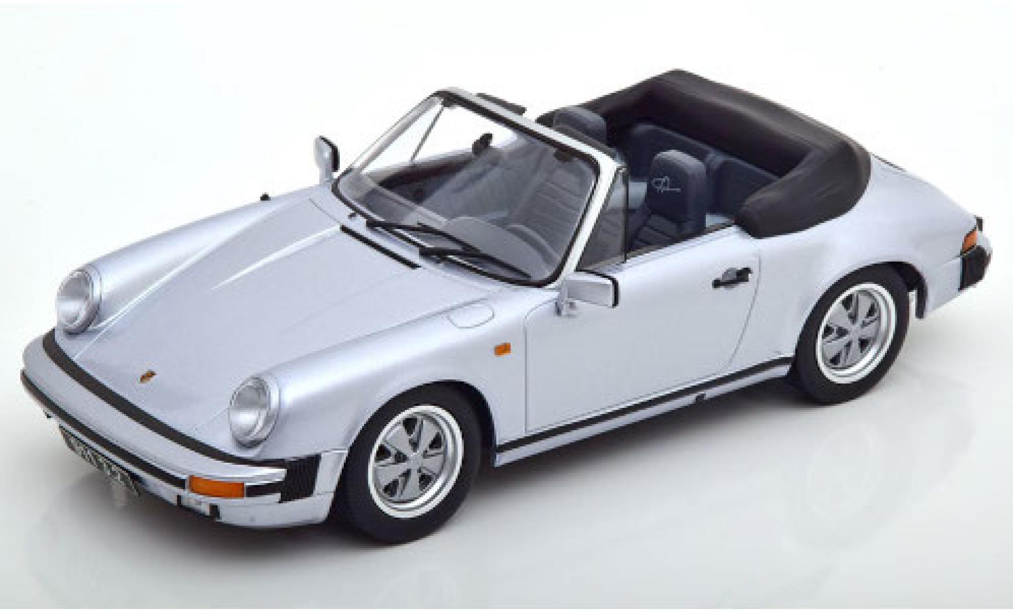 Porsche 930 1/18 KK Scale 911 Carrera 3.2 Cabrio grijs 1988 250.000 modelauto