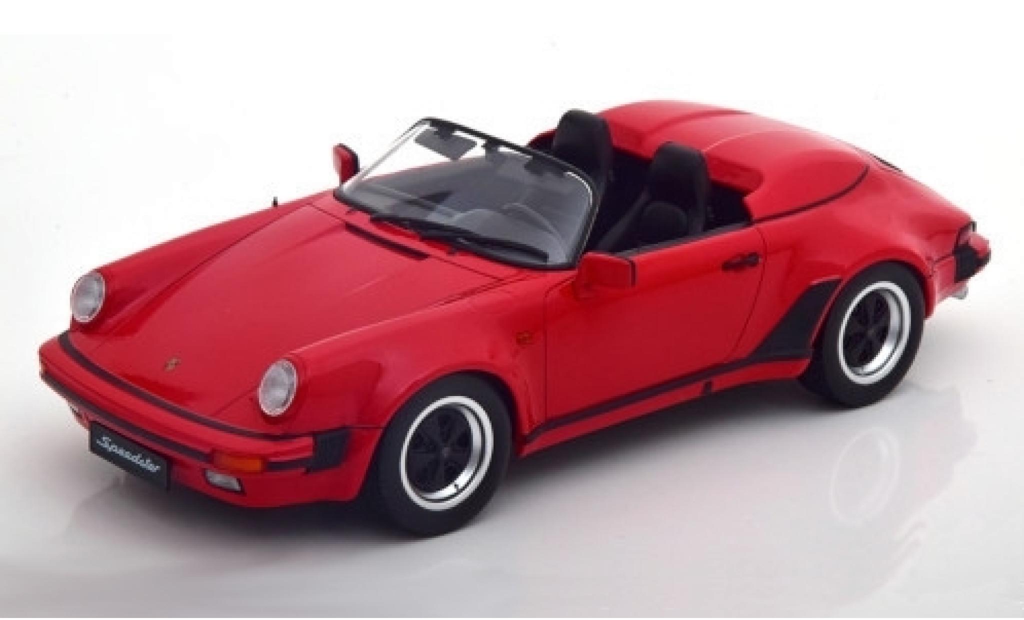 Porsche 930 Speedster 1/18 KK Scale 911 Speedster rood 1989 modelauto