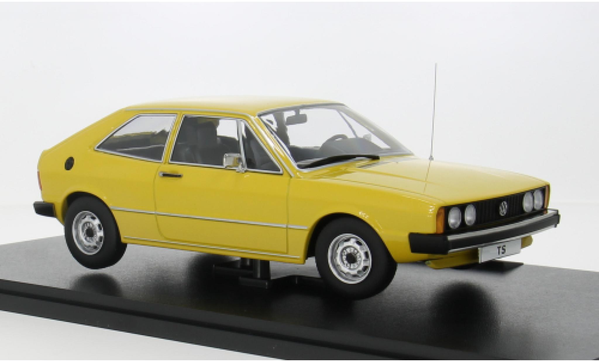Volkswagen Scirocco 1/18 KK Scale I TS geel 1976 1:18 modelauto