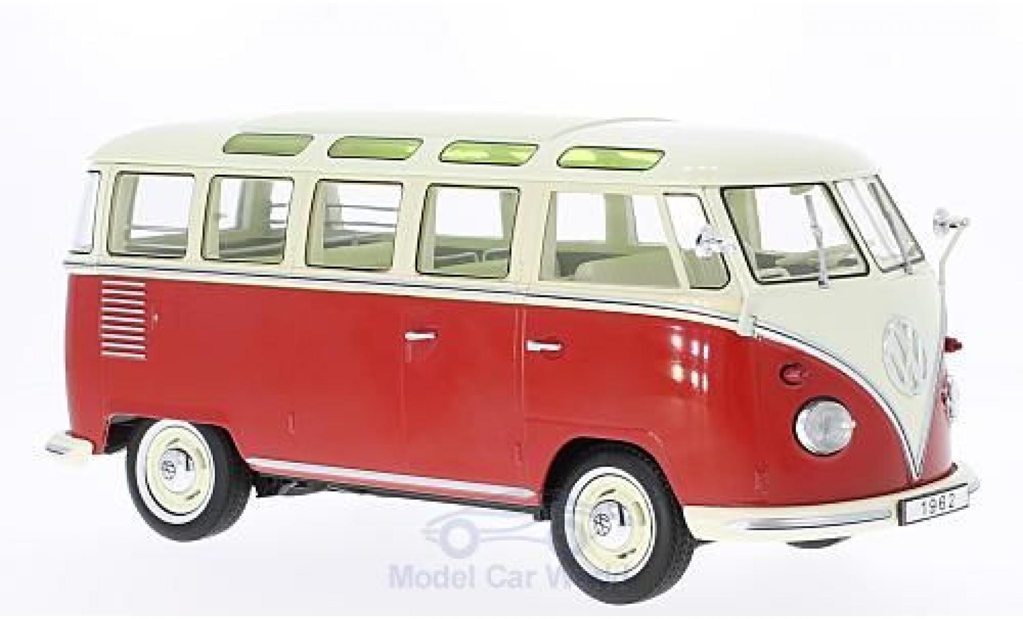 Volkswagen T1 B 1/18 KK Scale rood/beige 1962 Samba modelauto