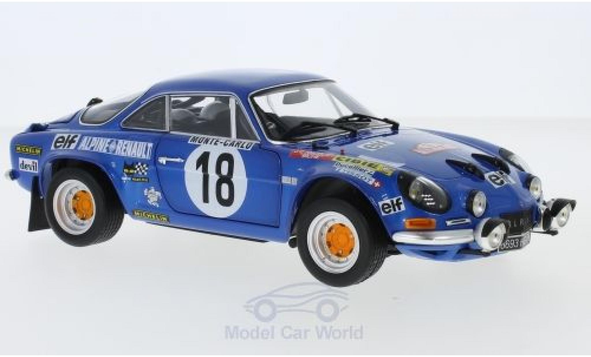 Alpine A110 1/18 Kyosho No.18 Rallye Monte Carlo 1973 J-C.Andruet/Biche modelauto