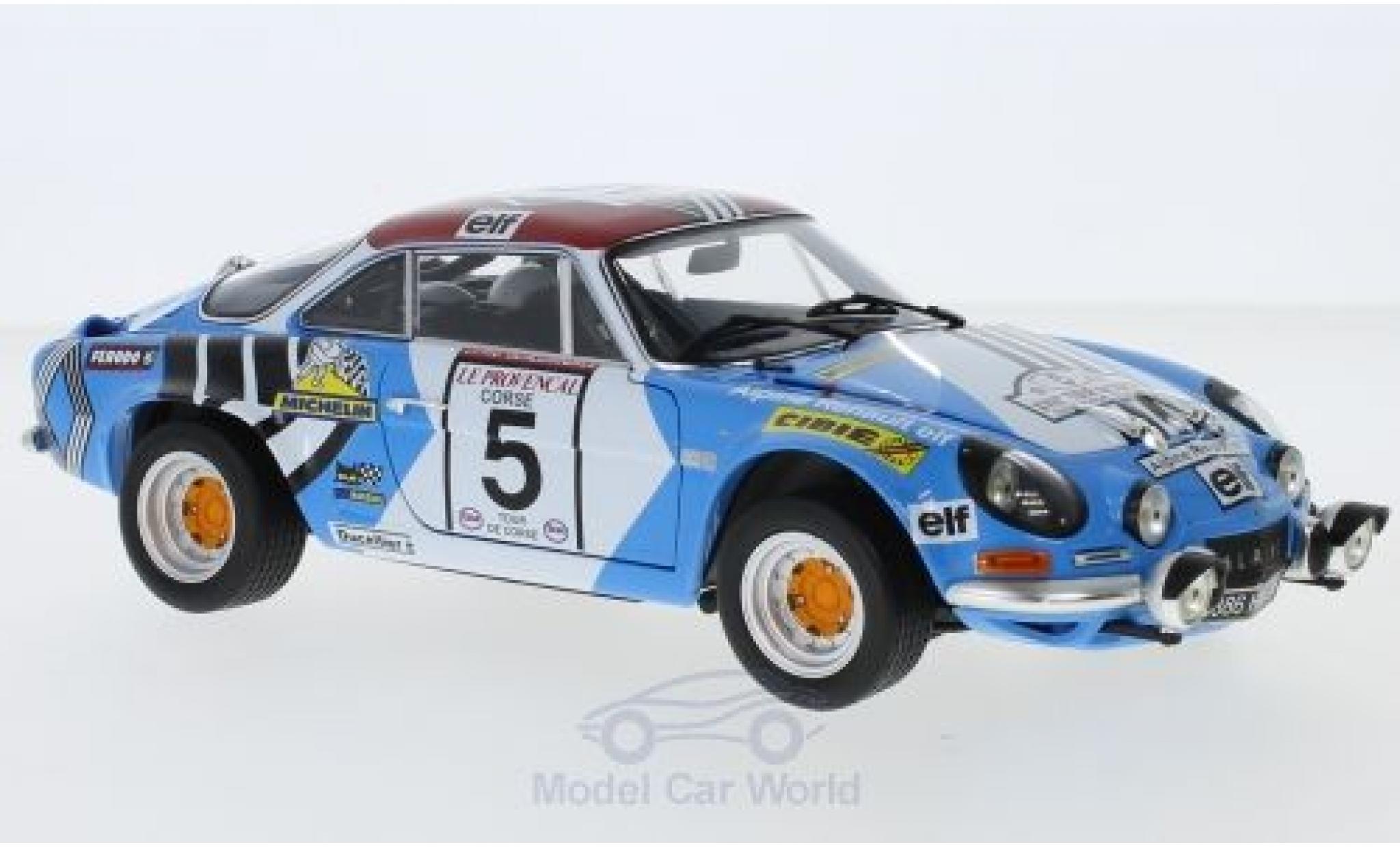 Alpine A110 1/18 Kyosho No.5 Tour de Corse 1973 J.F.Piot/J.De Alexandris modelauto