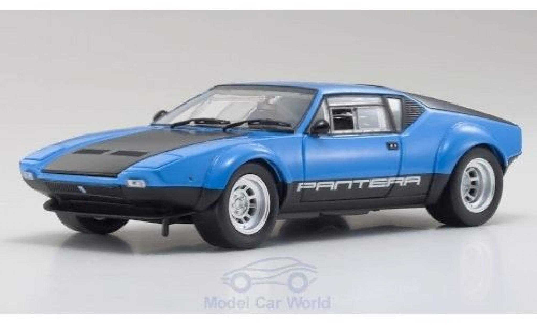 De Tomaso Pantera 1/18 Kyosho GT4 blauw modelauto