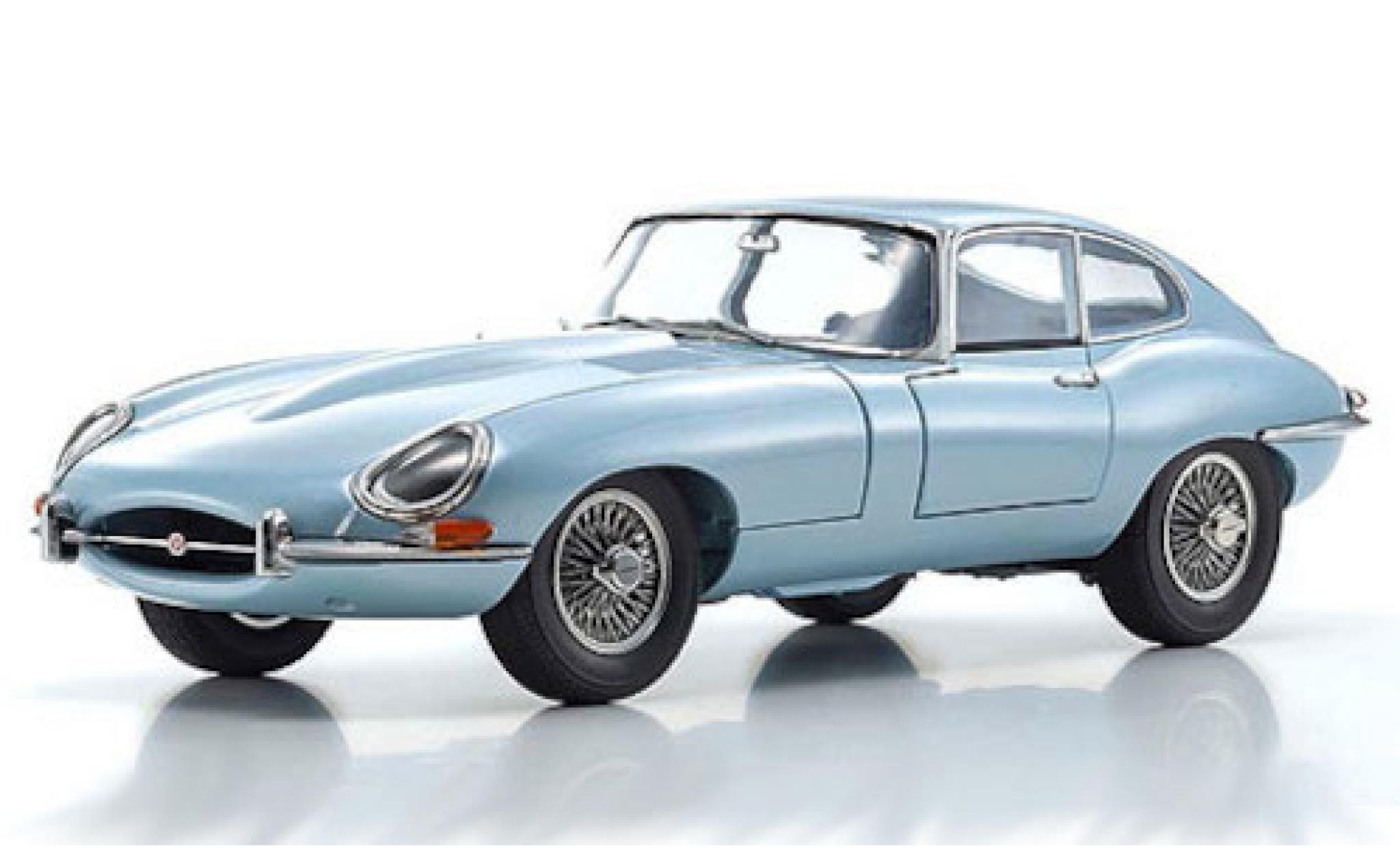 Jaguar E-Type 1/18 Kyosho Series I metallic blauw RHD 1961 modelauto