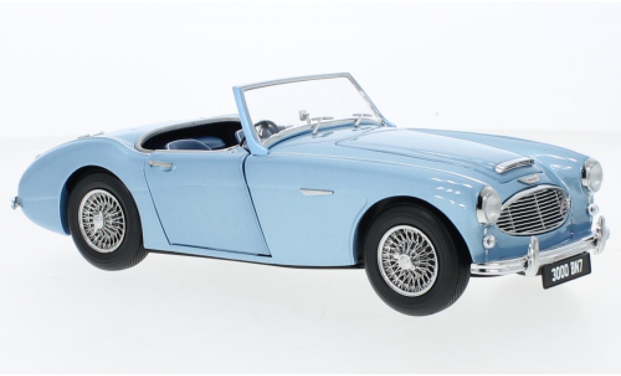 Austin Healey 3000 1/18 Kyosho MK. I (BN7) blauw modelauto