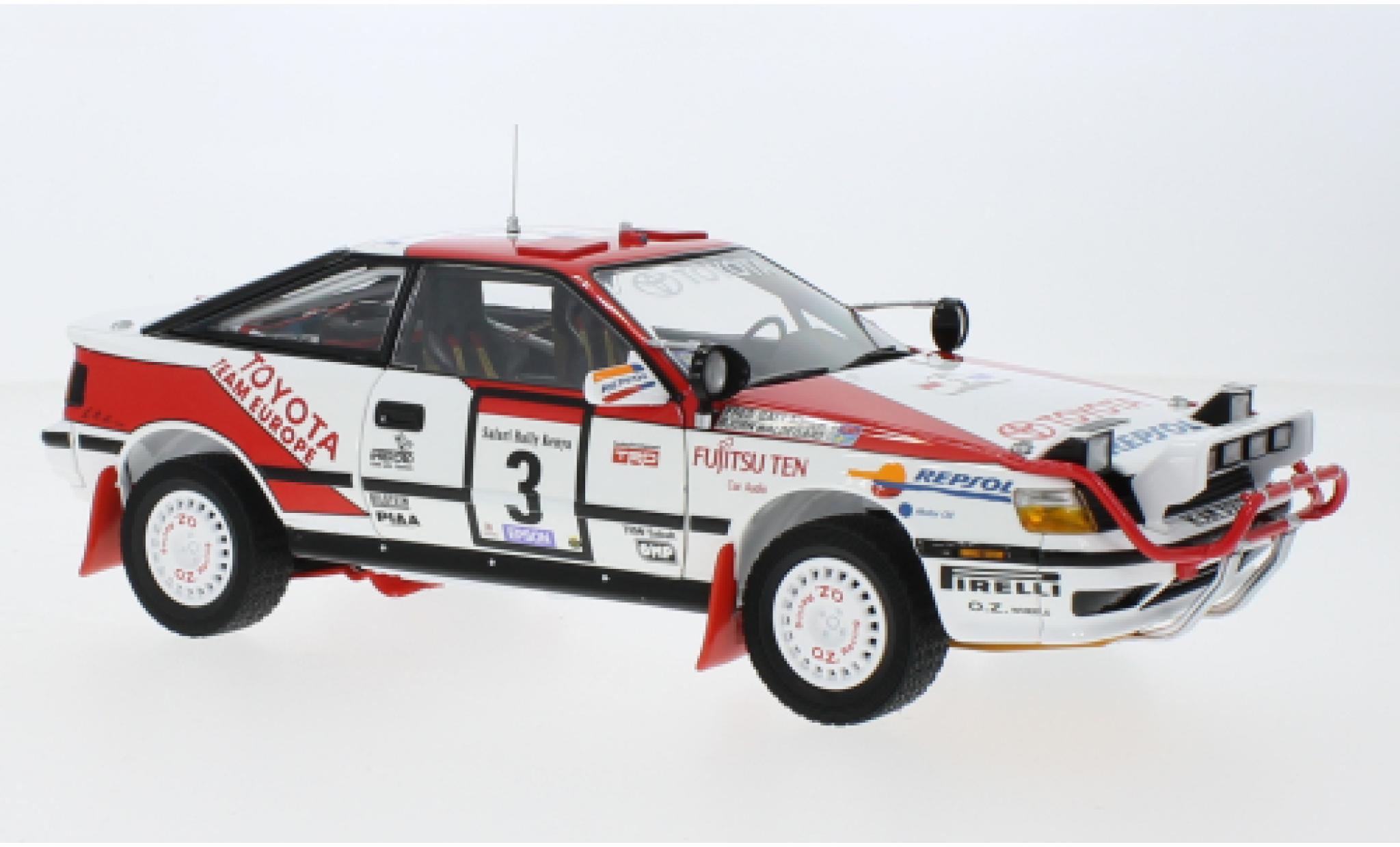 Toyota Celica 1/18 Kyosho GT-quatre (ST165) No.3 Team Kenia Rallye WM Safari Rallye 1990 modelauto