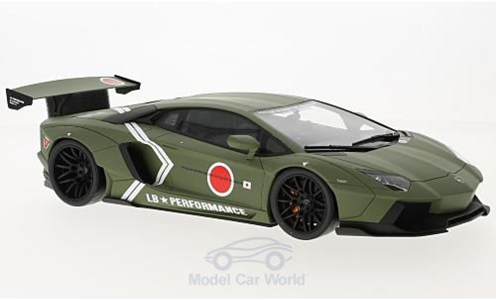 Lamborghini Aventador 1/18 Kyosho LB Performance matt-oliv 2016 modelauto