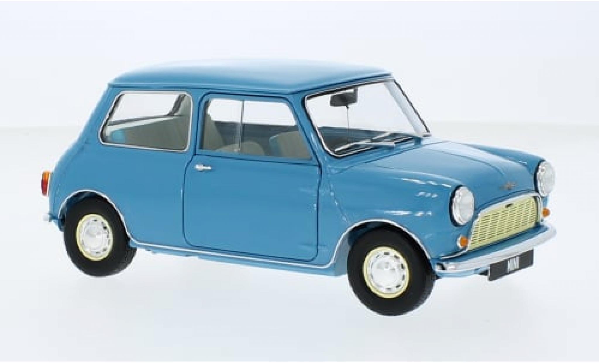 Morris Minor 1/18 Kyosho Mini blauw 1:18 modelauto