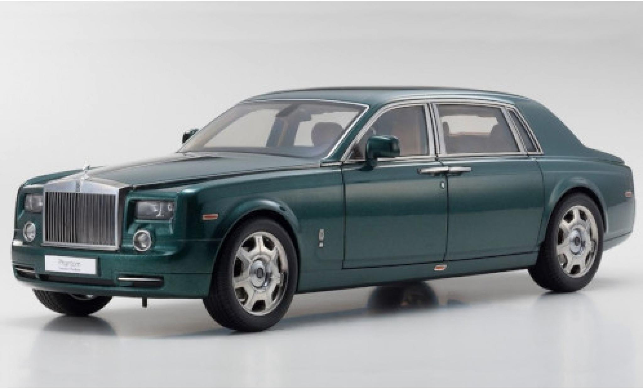 Rolls Royce Phantom 1/18 Kyosho EWB metallic groen 2003 modelauto