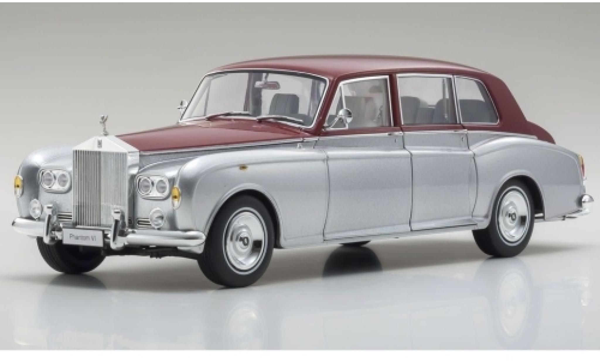 Rolls Royce Phantom 1/18 Kyosho VI grijs/rood RHD modelauto