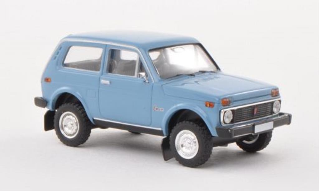 Lada Niva 1/87 Brekina blauw modelauto