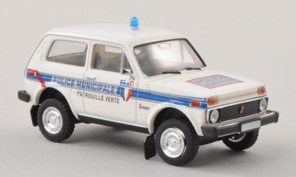 Lada Niva 1/87 Brekina Politie Municipale - Patrouille Groen Politie (F) modelauto