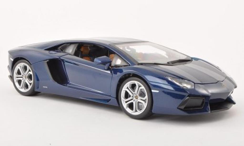 Lamborghini Aventador LP700-4 1/18 Burago LP700-4 blauw 2011 modelauto