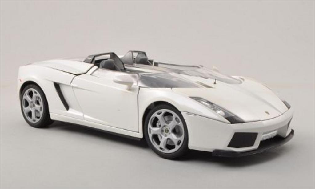 Lamborghini Concept 1/18 Motormax S metallic wit modelauto
