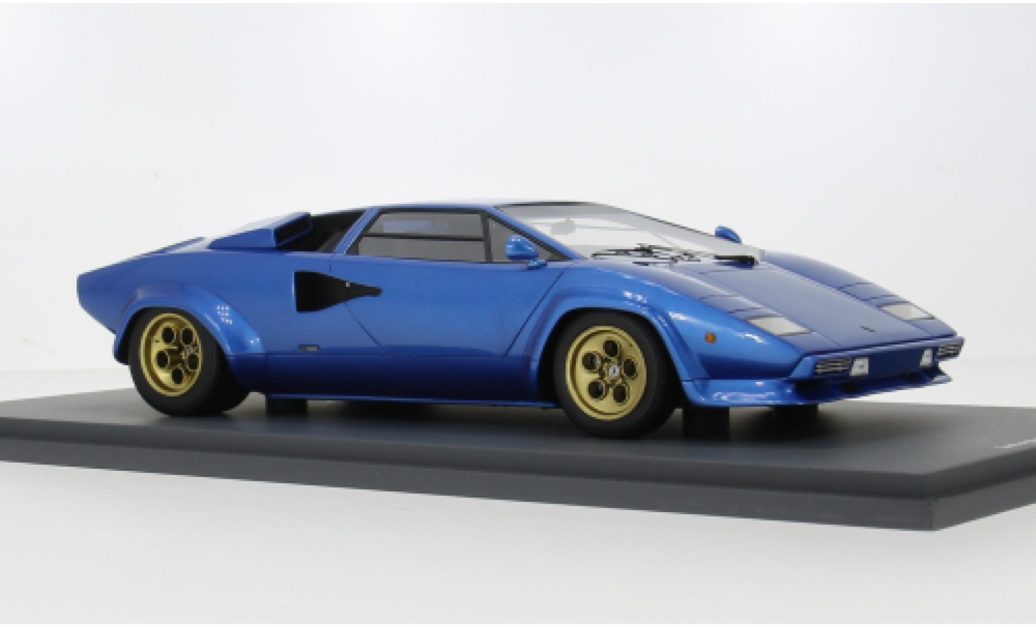 Lamborghini Countach 1/18 Schuco LP 400 S blauw 1979 1:18 modelauto