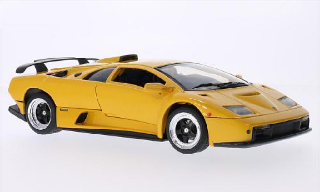 Lamborghini Diablo GT 1/18 Motormax GT metallic geel modelauto