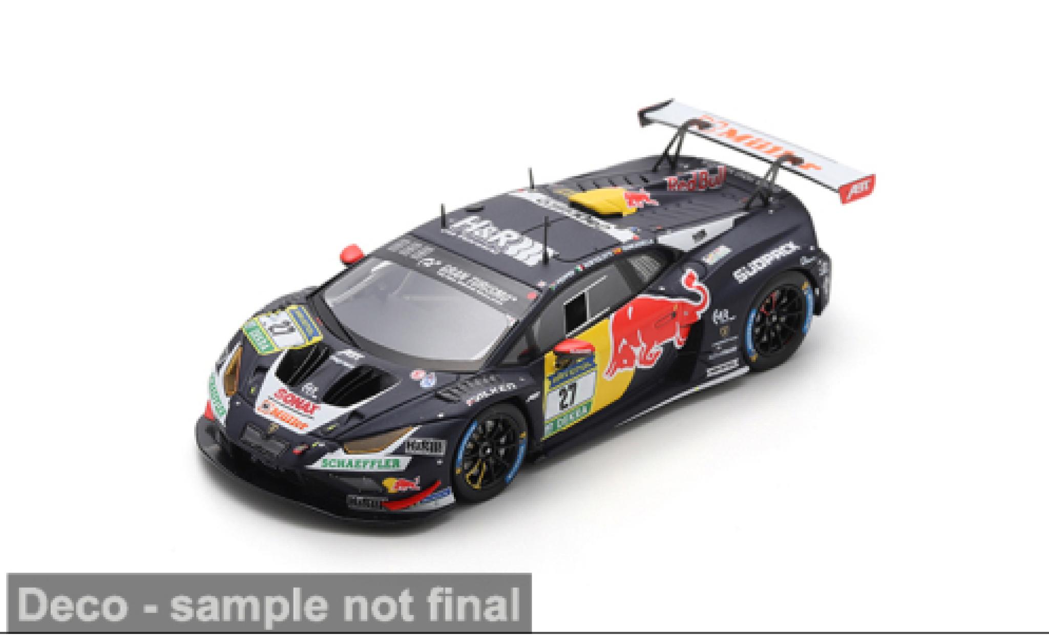 Lamborghini Huracan 1/43 Spark GT3 EVO 2 24h N&uuml;rburgring 2025 Red Bull Team ABT #27 J.Pepper/M.Bortolotti 1:43 modelauto
