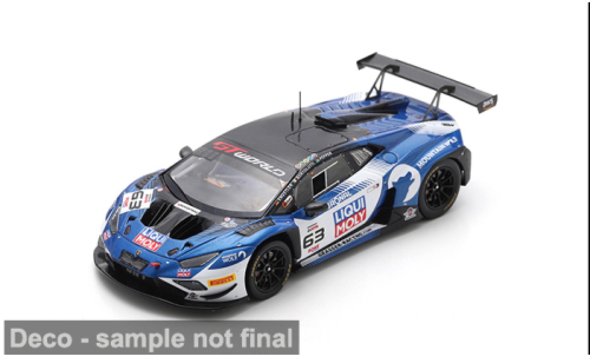 Lamborghini Huracan 1/43 Spark GT3 EVO 2 24h Spa 2025 Grasser Racing Team #63 M.Bortolotti/L.Engstler 1:43 modelauto