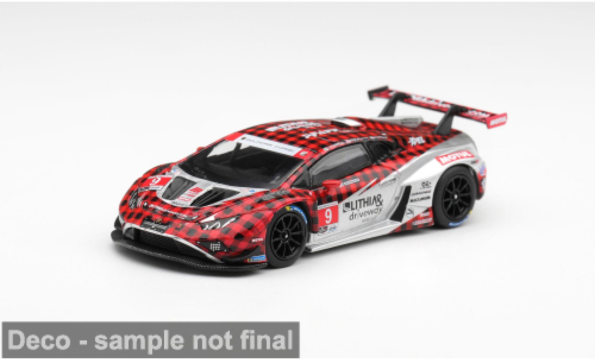 Lamborghini Huracan 1/64 Mini GT GT3 EVO 2 IMSA WeatherTech SportsCar Championship 2025 Pfaff Motorsports #9 1:64 modelauto