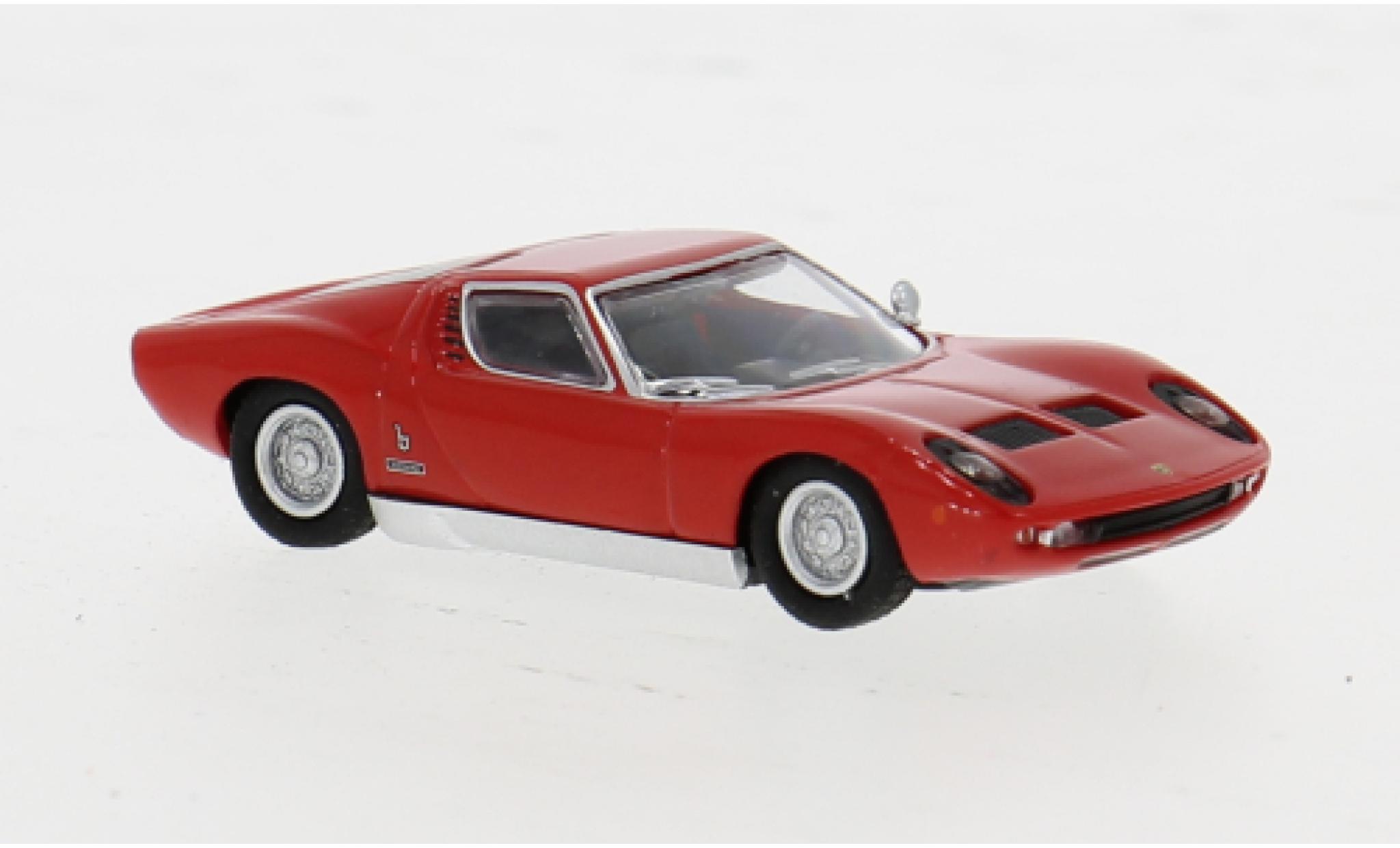 Lamborghini Miura 1/87 Minichamps rood 1966 1:87 modelauto