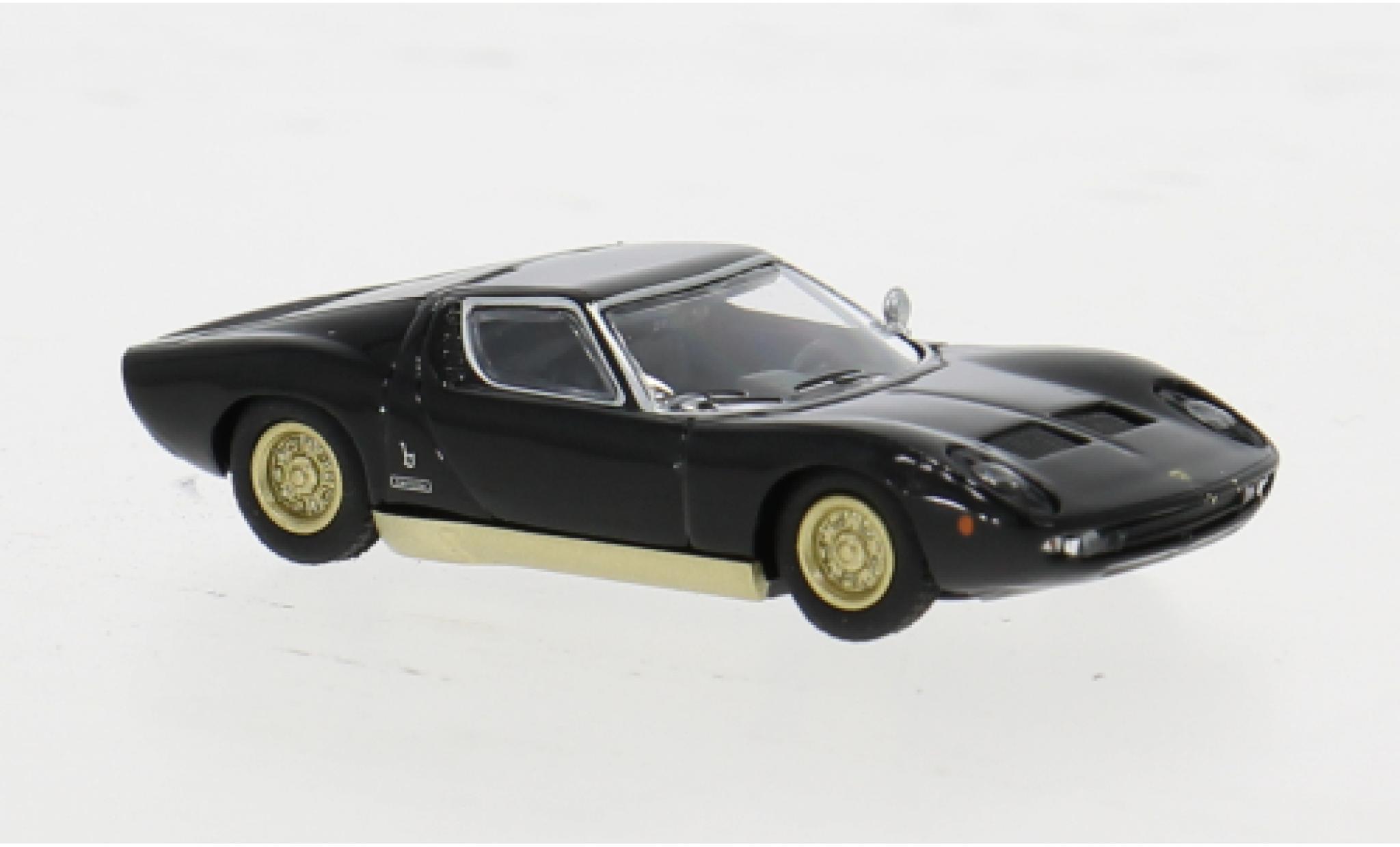 Lamborghini Miura 1/87 Minichamps zwart 1966 1:87 modelauto