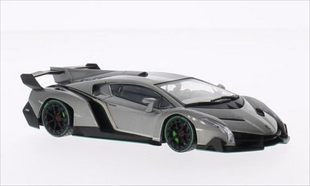 Lamborghini Veneno 1/43 Kyosho metallic grijs/grun modelauto