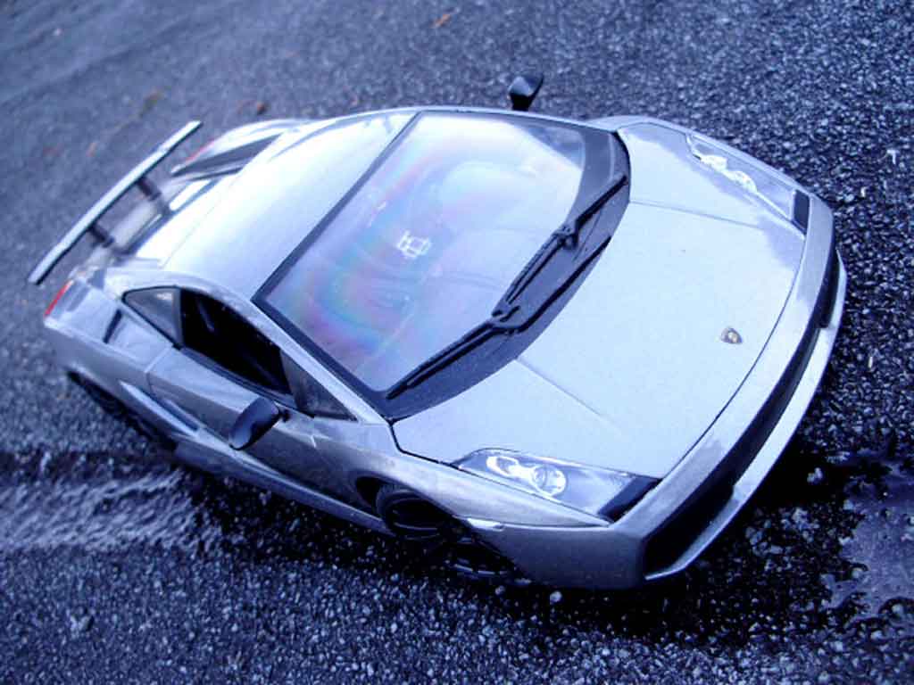 Lamborghini Gallardo Superleggera grijs foncee 1/18 Maisto